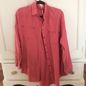 Free People Light Weight Button Down